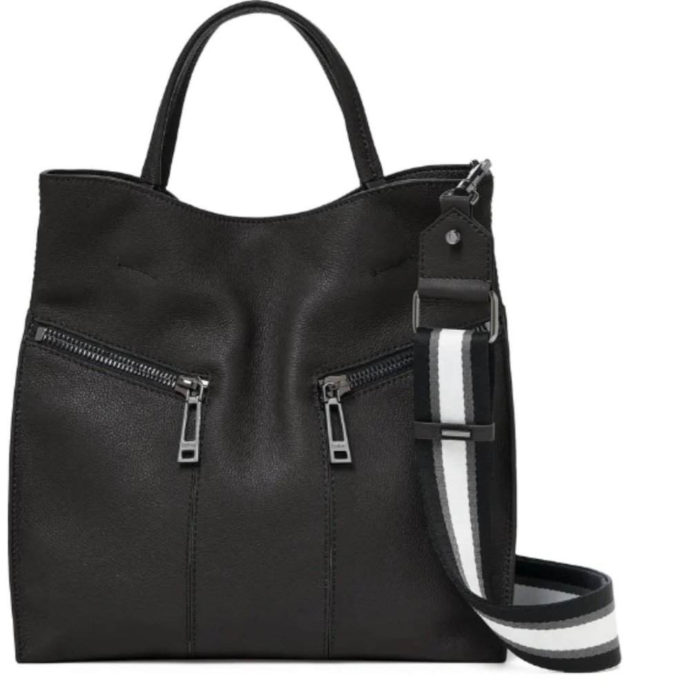 NWOT Trigger Pebbled Leather Satchel